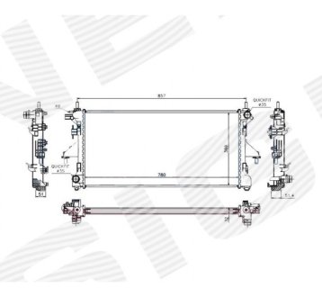 РАДИАТОР SIGNEDA RA63555Q