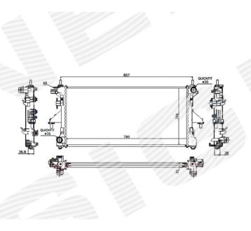 РАДИАТОР SIGNEDA RA63556Q