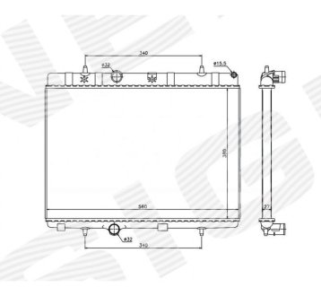 РАДИАТОР SIGNEDA RA636007Q