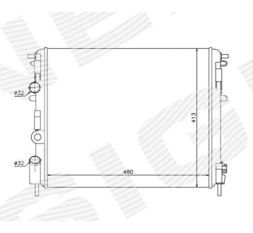 Радіатор SIGNEDA RA63809 (фото 1)