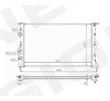 РАДИАТОР SIGNEDA RA63939A