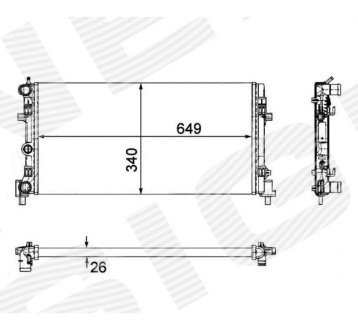 РАДИАТОР SIGNEDA RA640012Q