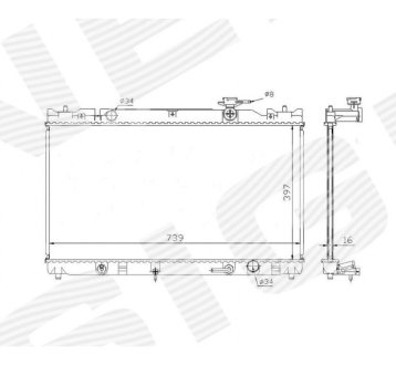 РАДИАТОР SIGNEDA RA64635Q