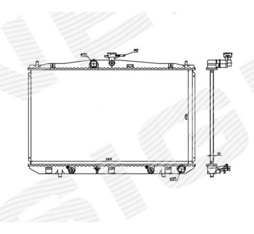 РАДИАТОР SIGNEDA RA646836Q