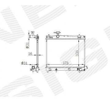 РАДИАТОР SIGNEDA RA646868