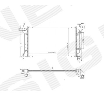 РАДИАТОР SIGNEDA RA64867A/64648 (фото 1)