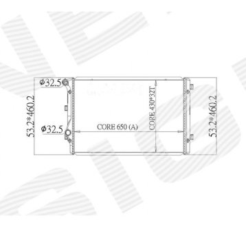 РАДИАТОР SIGNEDA RA65279Q (фото 1)