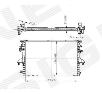 РАДИАТОР SIGNEDA RA65285