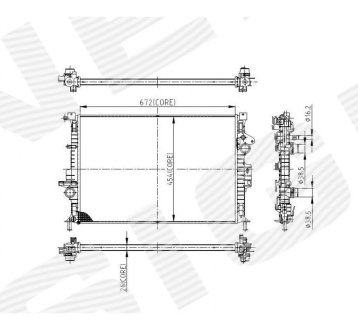 РАДИАТОР SIGNEDA RA66862