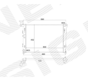 РАДИАТОР SIGNEDA RA67075