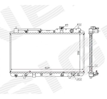 РАДИАТОР SIGNEDA RA681021Q