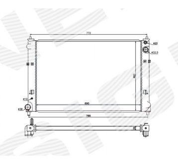 РАДИАТОР SIGNEDA RA68511Q