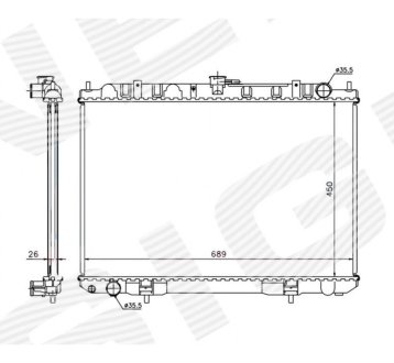 РАДИАТОР SIGNEDA RA68703Q