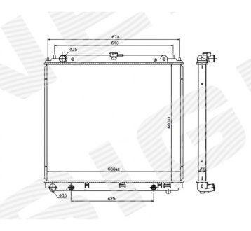 РАДИАТОР SIGNEDA RA68717Q