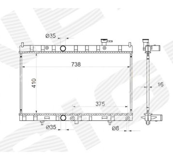 РАДИАТОР SIGNEDA RA68789Q