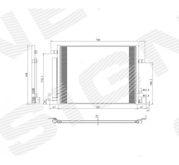 РАДИАТОР КОНДИЦИОНЕРА SIGNEDA RC4222 (фото 1)