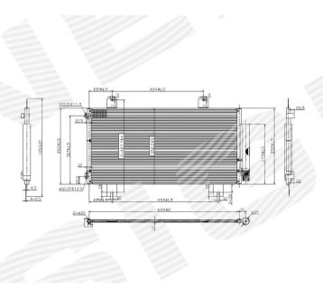 РАДИАТОР КОНДИЦИОНЕРА SIGNEDA RC4441