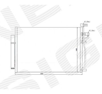 РАДИАТОР КОНДИЦИОНЕРА SIGNEDA RC940010