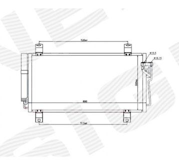 РАДИАТОР КОНДИЦИОНЕРА SIGNEDA RC940032