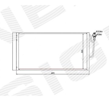 РАДИАТОР КОНДИЦИОНЕРА SIGNEDA RC940118