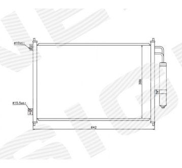 РАДИАТОР КОНДИЦИОНЕРА SIGNEDA RC940121