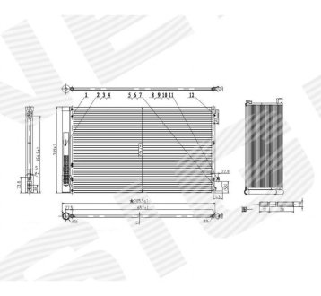 РАДИАТОР КОНДИЦИОНЕРА SIGNEDA RC940124