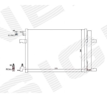 РАДИАТОР КОНДИЦИОНЕРА SIGNEDA RC940134