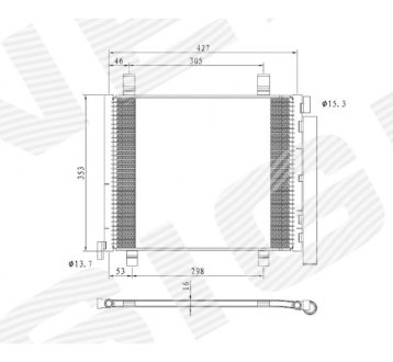 РАДИАТОР КОНДИЦИОНЕРА SIGNEDA RC940254