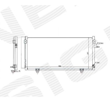 РАДИАТОР КОНДИЦИОНЕРА SIGNEDA RC940257