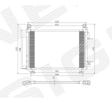 РАДИАТОР КОНДИЦИОНЕРА SIGNEDA RC940270