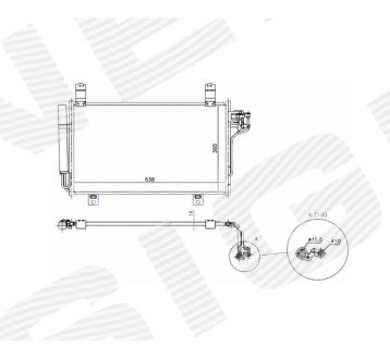 РАДИАТОР КОНДИЦИОНЕРА SIGNEDA RC940326