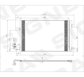 РАДИАТОР КОНДИЦИОНЕРА SIGNEDA RC940345