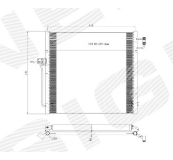 РАДИАТОР КОНДИЦИОНЕРА SIGNEDA RC940394