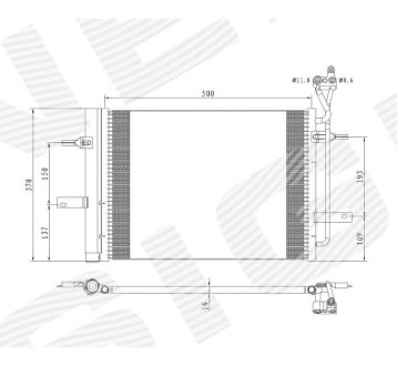 РАДИАТОР КОНДИЦИОНЕРА SIGNEDA RC940511