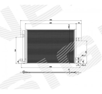 РАДИАТОР КОНДИЦИОНЕРА SIGNEDA RC940732