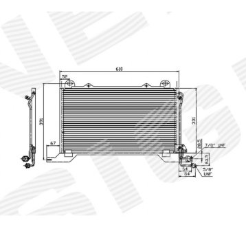 РАДИАТОР КОНДИЦИОНЕРА SIGNEDA RC94425