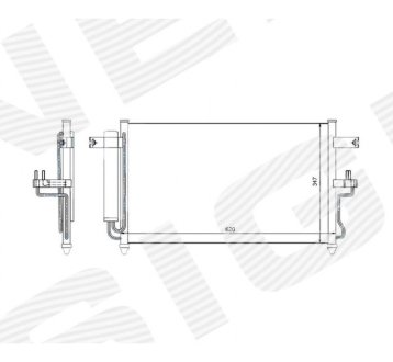 РАДИАТОР КОНДИЦИОНЕРА SIGNEDA RC94453A