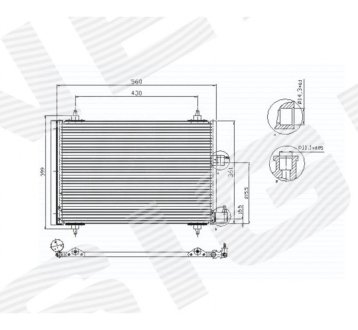 РАДИАТОР КОНДИЦИОНЕРА SIGNEDA RC945422