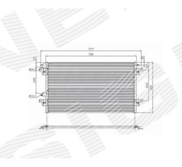 РАДИАТОР КОНДИЦИОНЕРА SIGNEDA RC94551 (фото 1)