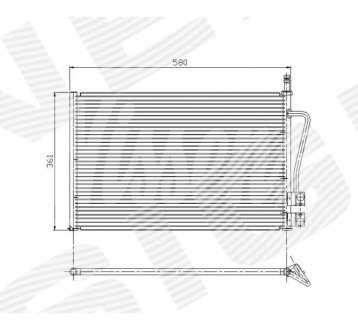РАДИАТОР КОНДИЦИОНЕРА SIGNEDA RC94587