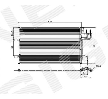 РАДИАТОР КОНДИЦИОНЕРА SIGNEDA RC94663