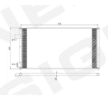 РАДИАТОР КОНДИЦИОНЕРА SIGNEDA RC946644