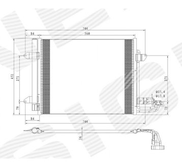 РАДИАТОР КОНДИЦИОНЕРА SIGNEDA RC94690