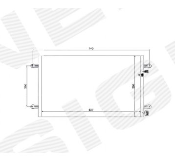 РАДИАТОР КОНДИЦИОНЕРА SIGNEDA RC94695