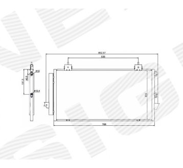 РАДИАТОР КОНДИЦИОНЕРА SIGNEDA RC94741