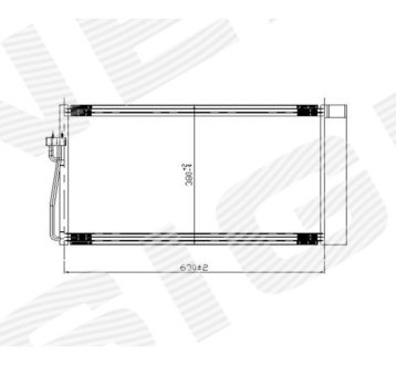 РАДИАТОР КОНДИЦИОНЕРА SIGNEDA RC94747