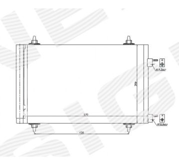 РАДИАТОР КОНДИЦИОНЕРА SIGNEDA RC947588