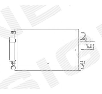 РАДИАТОР КОНДИЦИОНЕРА SIGNEDA RC94801