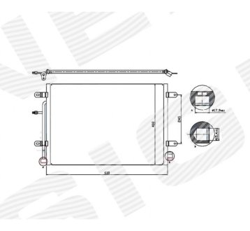 РАДИАТОР КОНДИЦИОНЕРА SIGNEDA RC94851