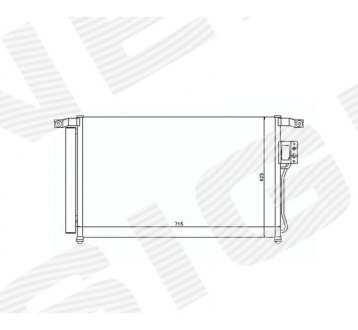 РАДИАТОР КОНДИЦИОНЕРА SIGNEDA RC94869